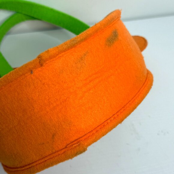 Disney Park Minnie Mouse Halloween Felt Pumpkin Candy Bucket Soft Pail - Picture 3 of 4